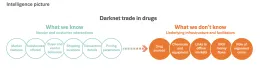 Chart showing intelligence picture: darknet trade in drugs