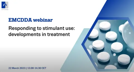 First slide of the recording on the EMCDDA webinar on responding to stimulant use