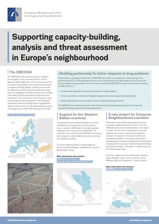 Poster on Supporting capacity-building, analysis and threat assessment in Europe’s neighbourhood