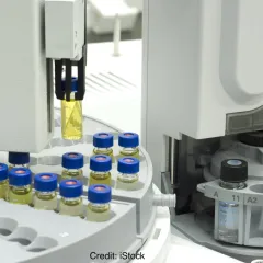 Laboratory showing sample tubes being tested