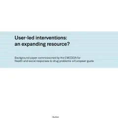 Background Paper User-led drug interventions cover