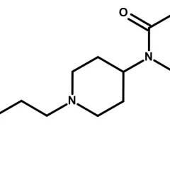 Molecular structure of acetylfentanyl