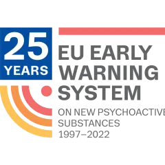 Logo for the 25 years celebration of the EU Early Warning System