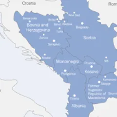 Map of the Western Balkans
