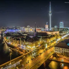 Berlin at night