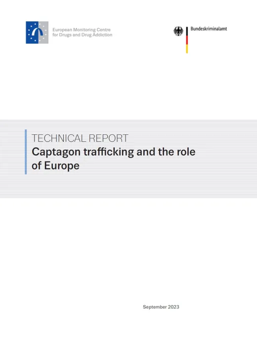 cover of report Captagon trafficking and the role of Europe