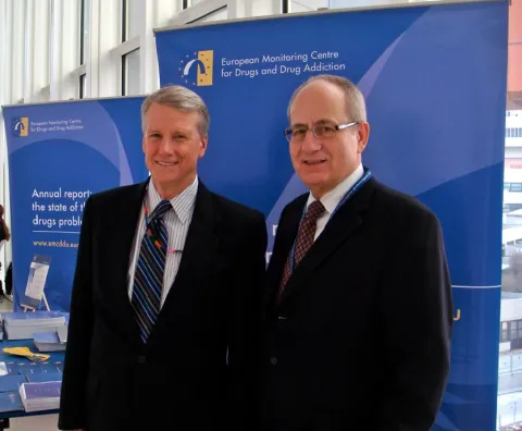EMCDDA and CICAD Directors at the UN Commission on Narcotic Drugs (CND) in Vienna (2010)